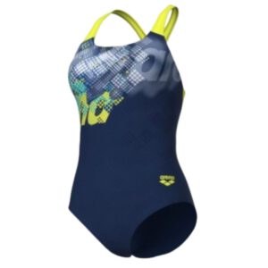 Afbeelding Arena splash point swim pro back badpak dames marine/zacht groen