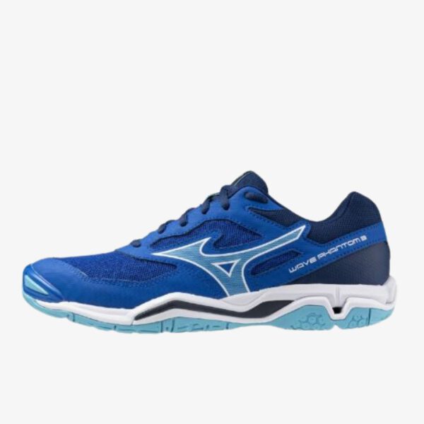 Afbeelding Mizuno Wave Phantom 3 indoorschoen- blauw/wit