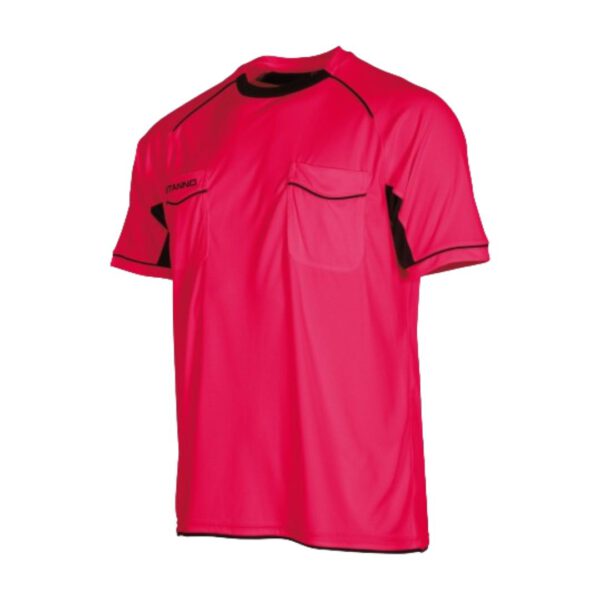 Afbeelding Stanno bergamo referee shirt scheidsrechters shirt korte mouw fuschia