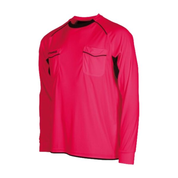 Afbeelding Stanno bergamo referee shirt scheidsrechters shirt lange mouw fuschia