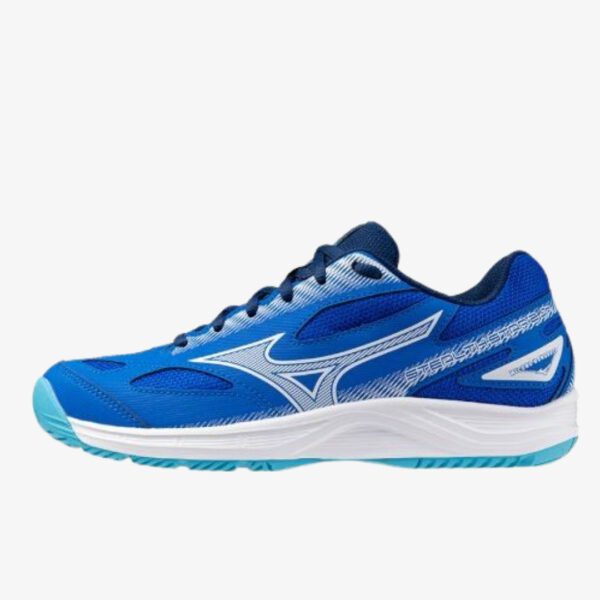 Afbeelding Mizuno stealth 2 junior indoorschoen blauw/wit