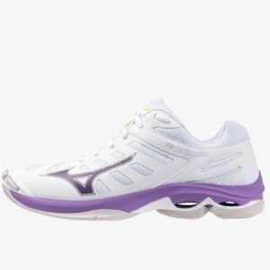 afbeelding Mizuno wave voltage 2 indoorschoenen dames wit/paars