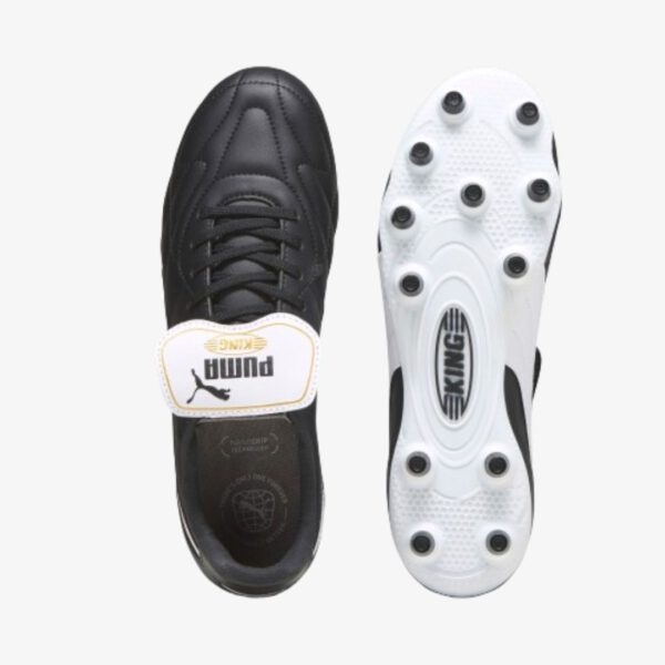 Afbeelding Puma King Top voetbalschoen zwart/wit/goud