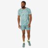 Afbeelding Asics Core all over print korte mouw hardloopshirt blauw