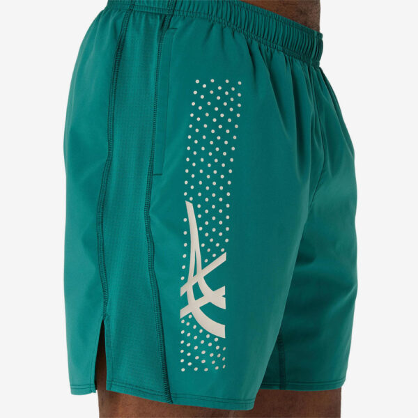 Asics Icon- 7IN- Short - Hardloopbroek Heren - Groen - Afbeelding 3