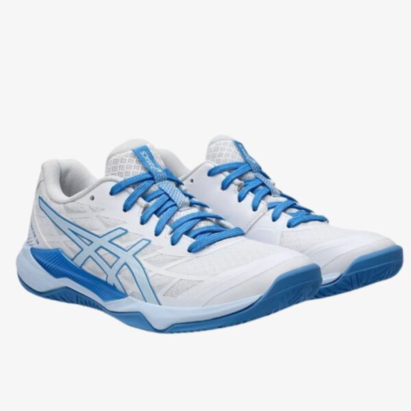 Afbeelding asics gel-tactic 12 indoorschoen dames wit/lichtblauw